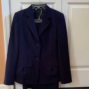 Anne Klein Navy Skirt Suit